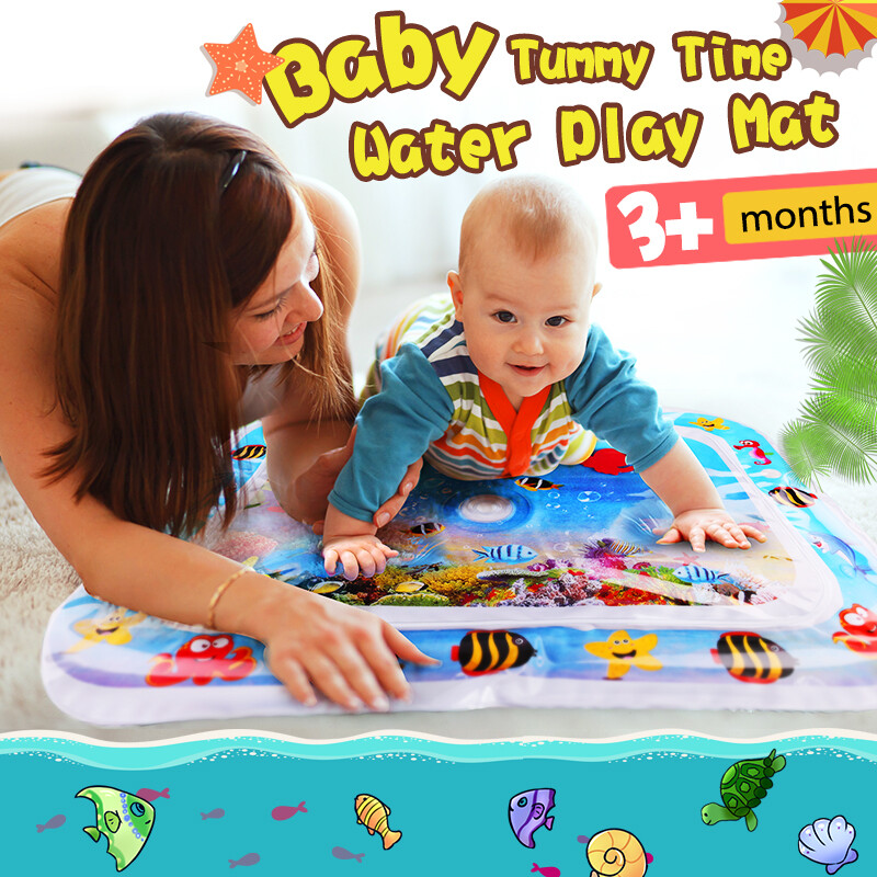 Inflatable Water Play Mat For Newborn Baby Infants Toddlers Toys Christmas Gift