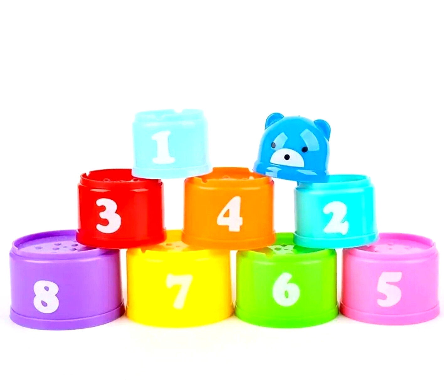 Stacking Cups Baby Toy Coordination Toddler Educational Action Stimulate NEW