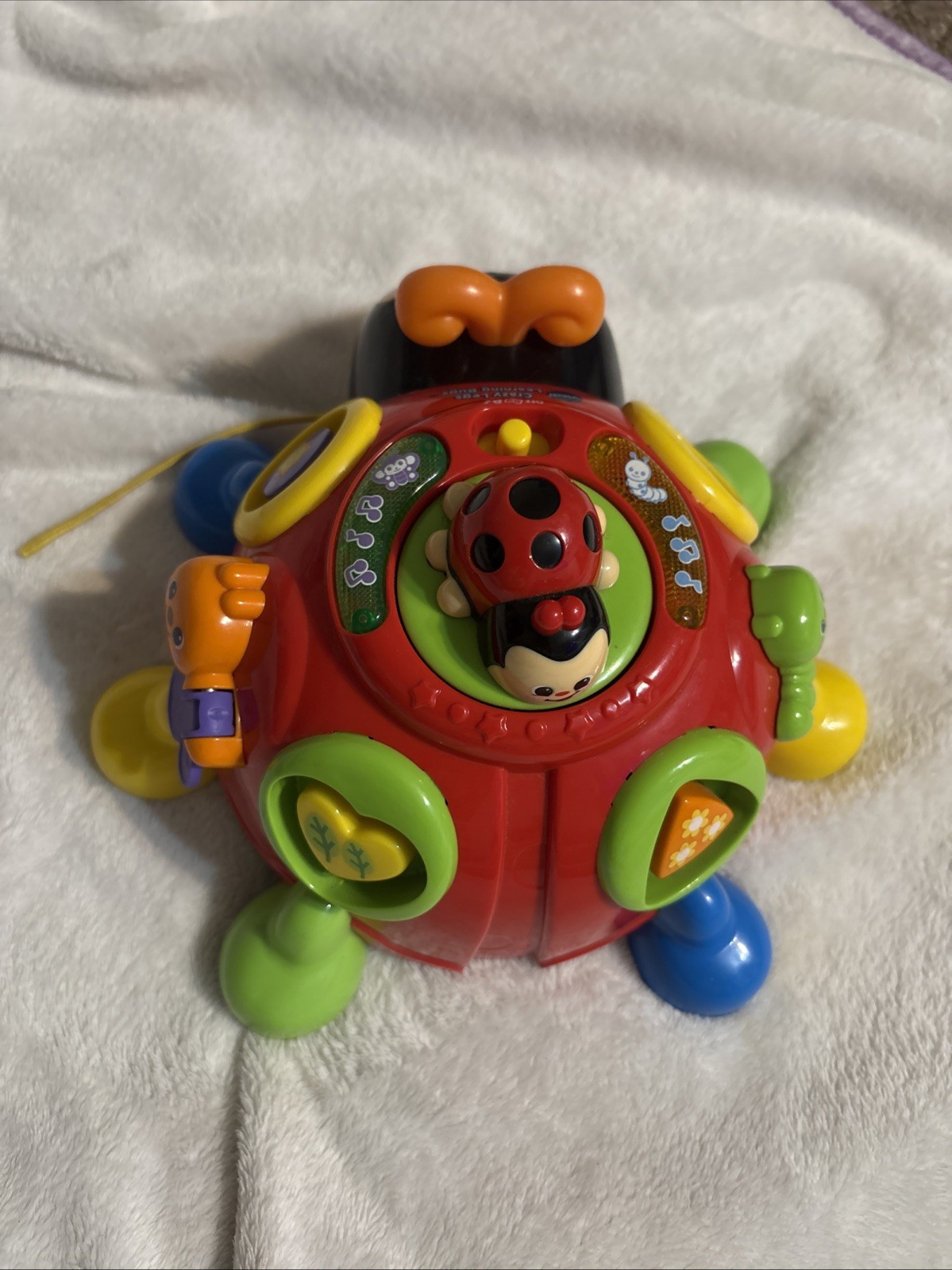 VTech Crazy Legs Learning Bugs Interactive Toy- Educational Lights Sounds WORKS