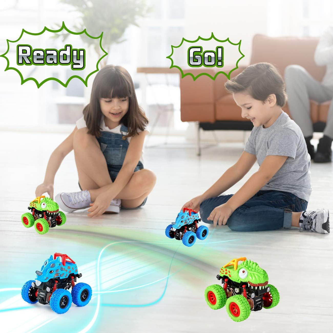 Dinosaur Toys for 2 3 4 5 Year Old Boys – Monster Truck Toys for Toddlers Boy…