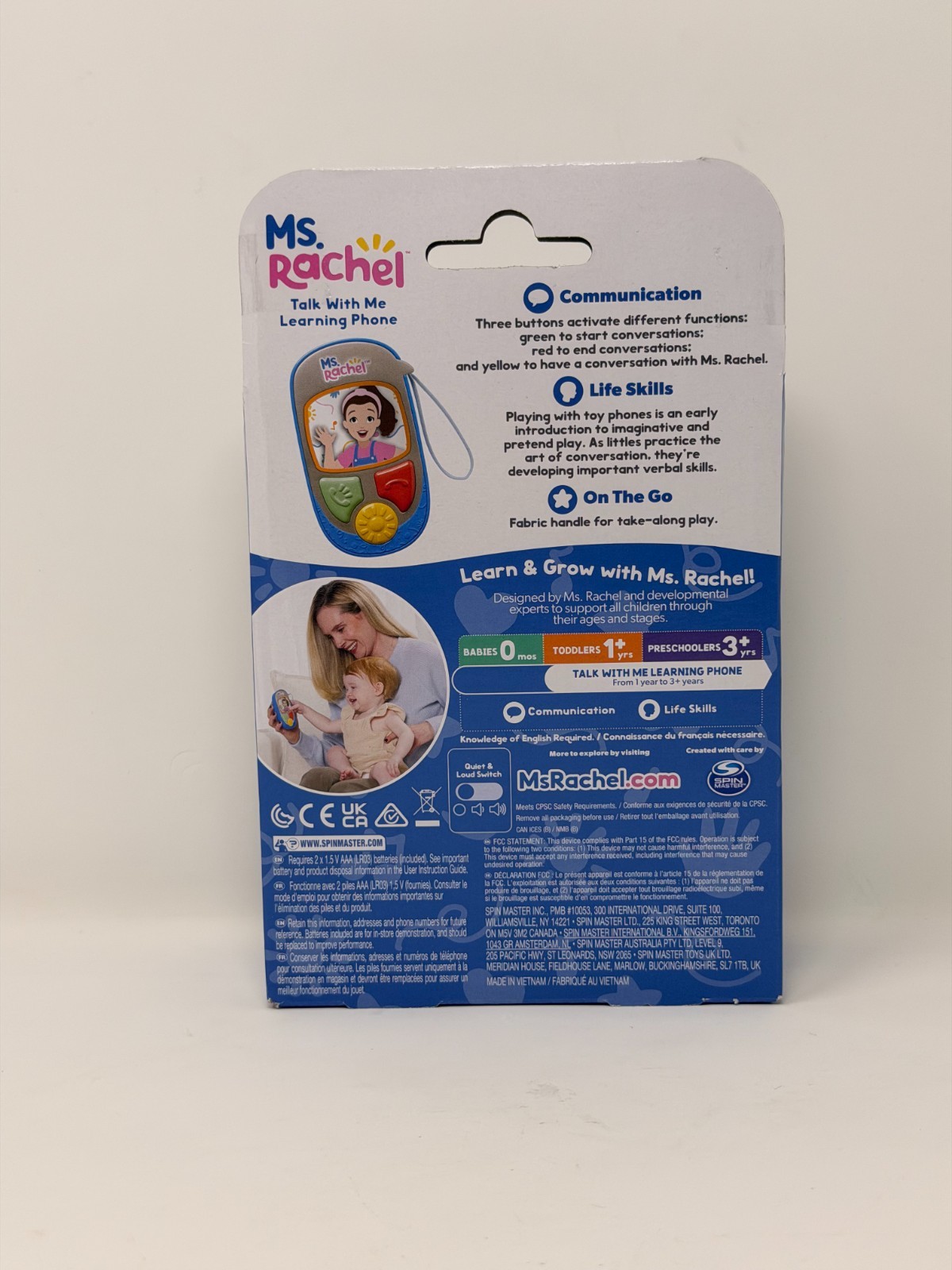 NEW Ms. Rachel Talk With Me Learning Cell Phone Ages 1-3+ Education Skills Toy