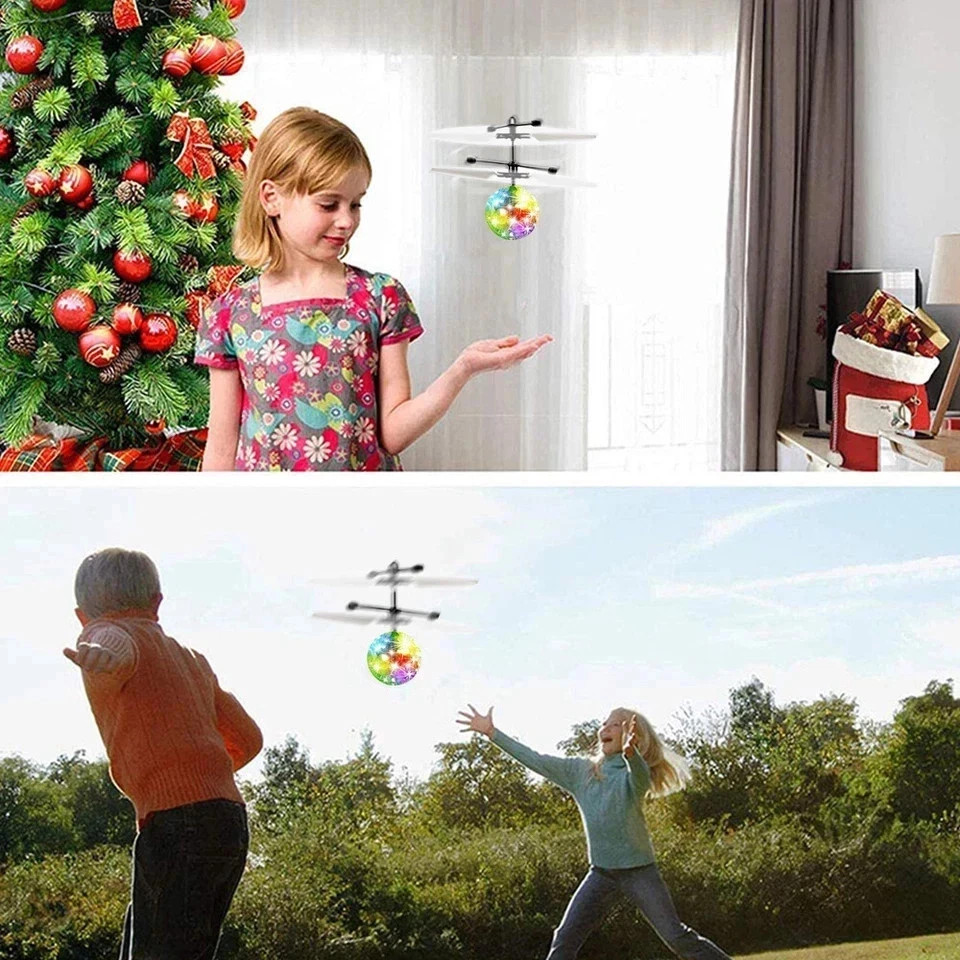 Toys for Boys Flying Ball LED 3 4 5 6 7 8 9 10 11 Year Old Kids Birthday Gifts