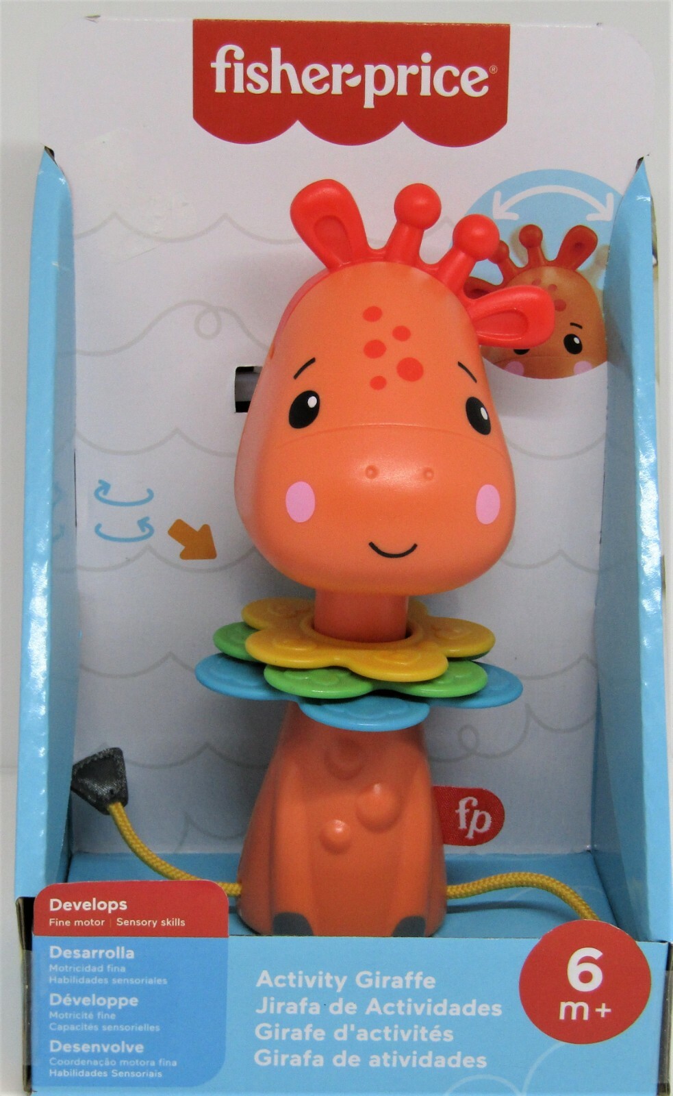 Fisher Price Activity Giraffe 6m+ Develop Fine Motor Sensory Skills New.