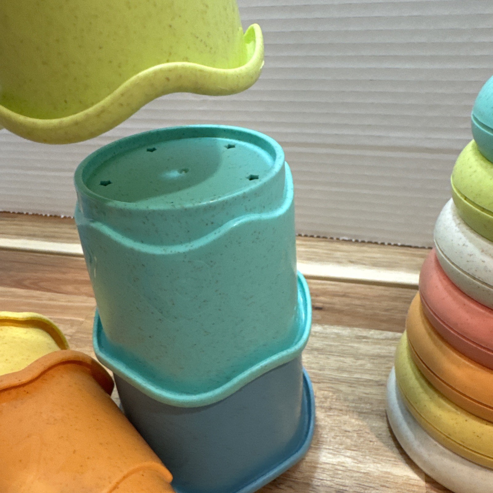 Litand Soft Stacking Building Rings Montessori Sensory Infant Toys Stacking Cup