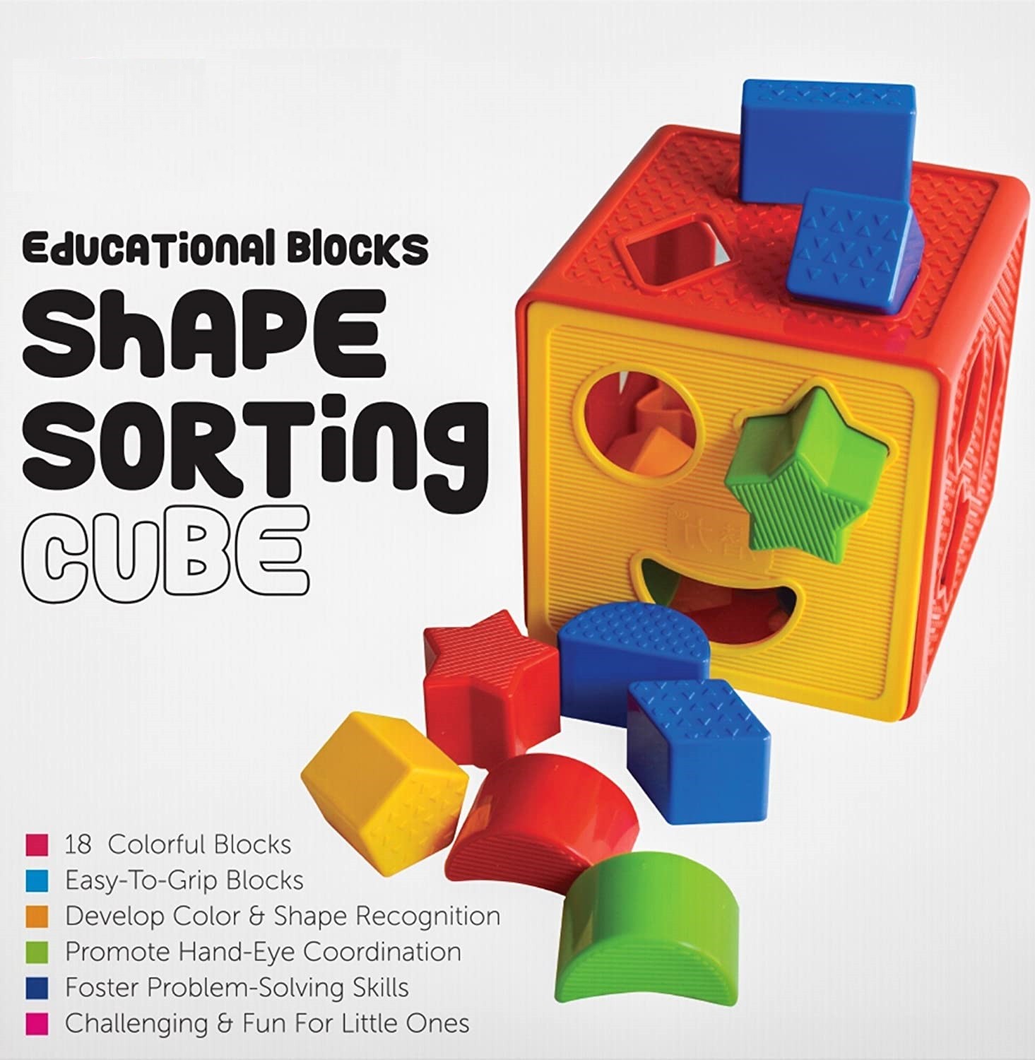 Baby Blocks Shape Sorter Toy, Plastic