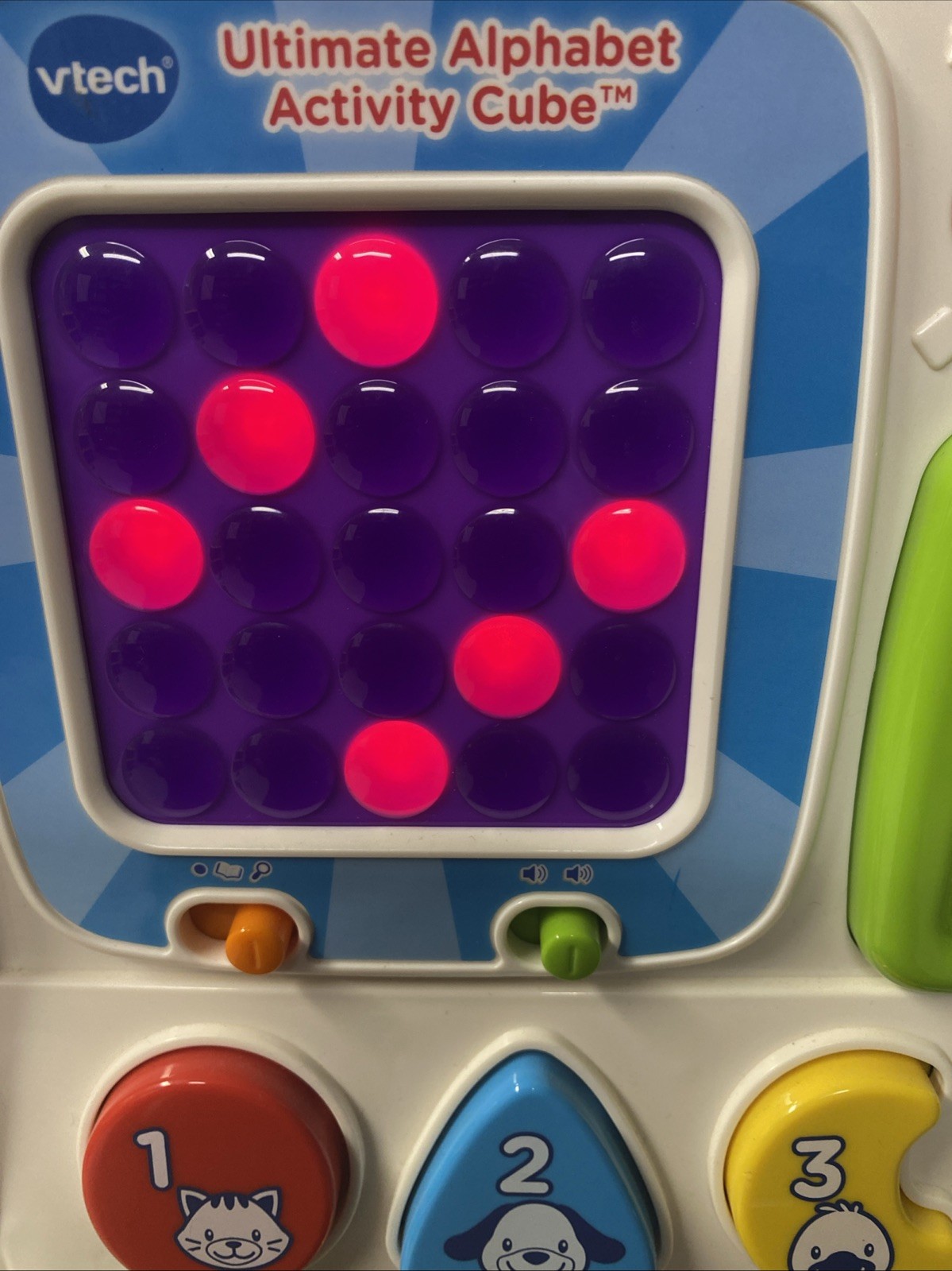 VTech Ultimate Alphabet Activity Cube Learning Toy Tested Works
