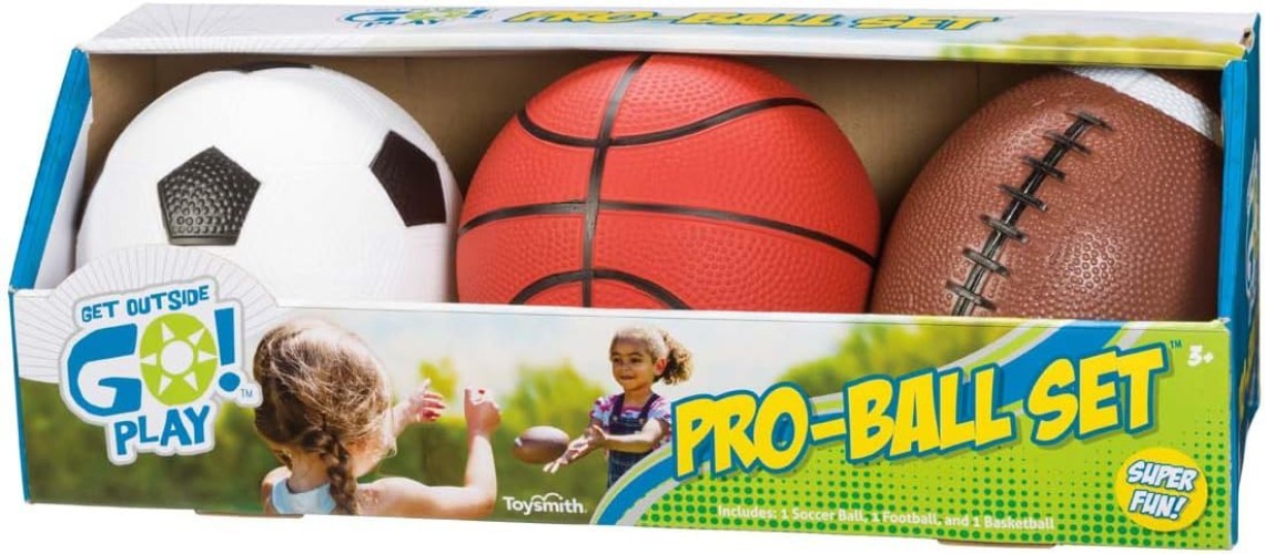 Durable Plastic Sports Ball Set for Kids, Perfect for Ages 3+ Indoor Outdoor Fun