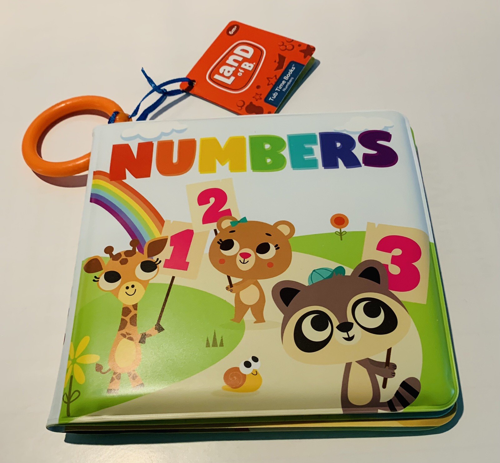Land of B. Numbers Baby Kids Bath Time Tub Educational Waterproof Book