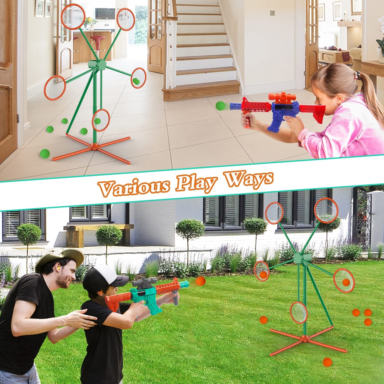 Shooting Games Toys for Age 5 6 7 8 9 10+ Year Old Boys, Kids Toy Sports &