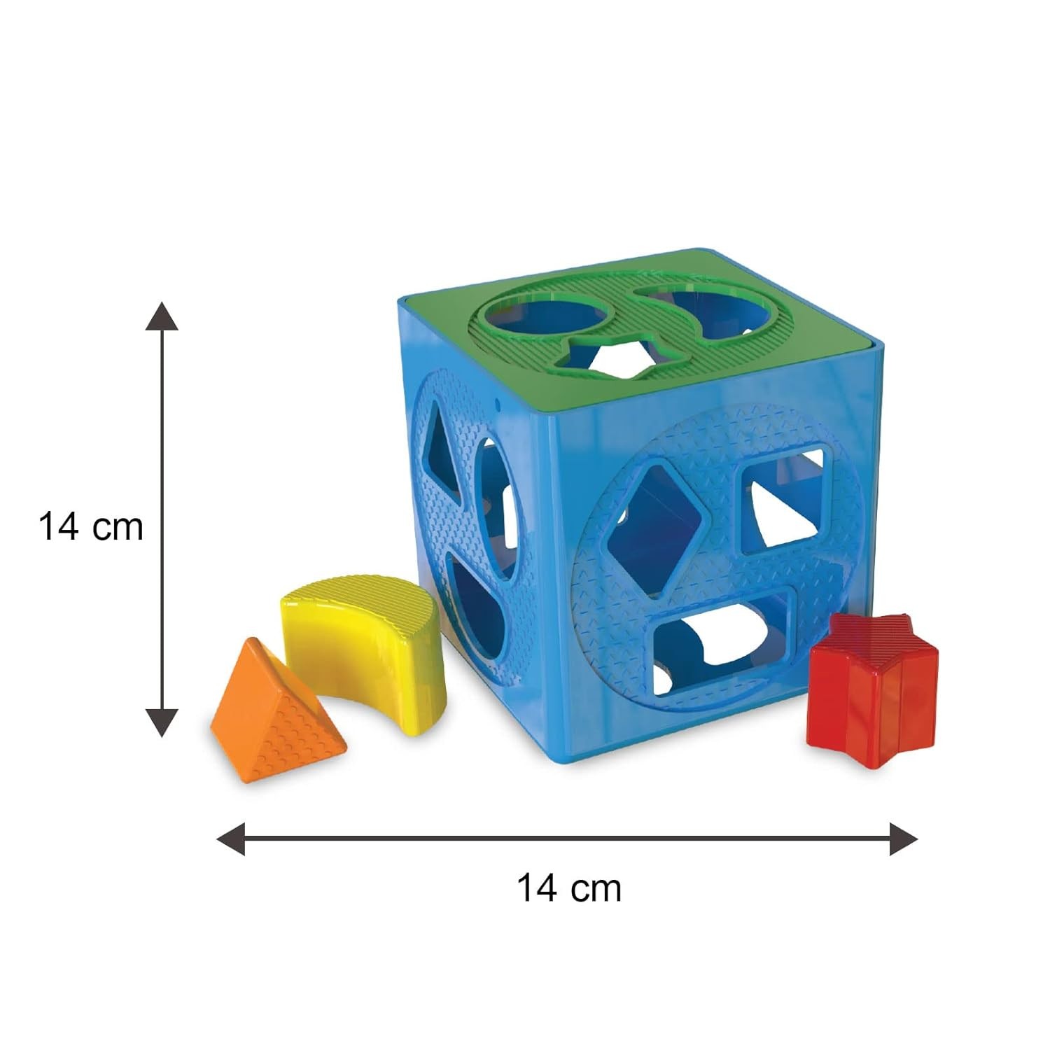 Giggles- 2 in 1 Toddler Multicolour Giftset Shape Sorting Cube 12+ Months