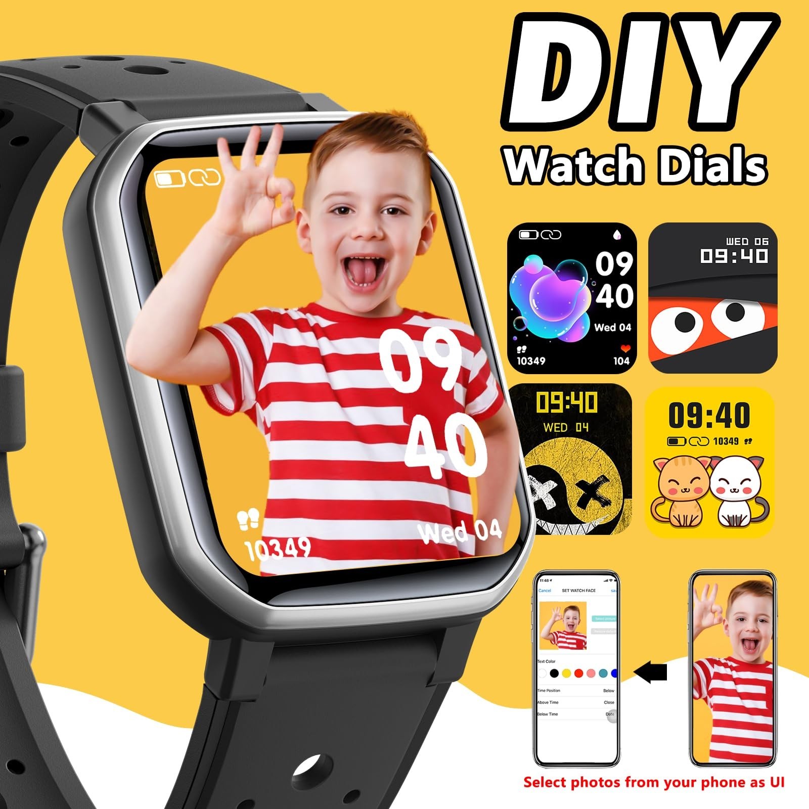 Smart Watch for Kids Teens, Fitness Tracker Boy Girls Watch with 19… Fast Ship