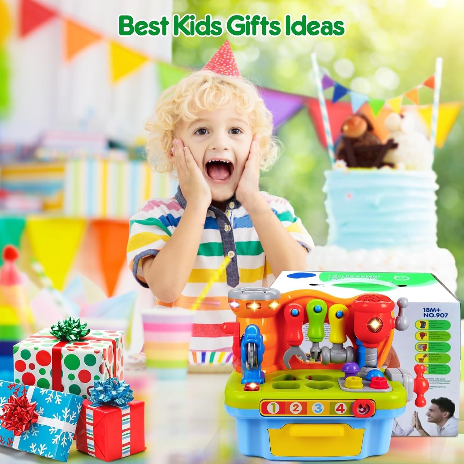 Toys for 1 Old Boy, Musical Toddler Tool Bench, Montessori Educational Toys …
