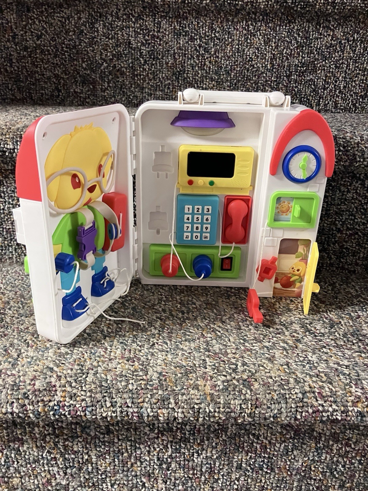 Montessori BUSY BOARD 1-4 Year Musical Toy Bilingual Learning Educational System