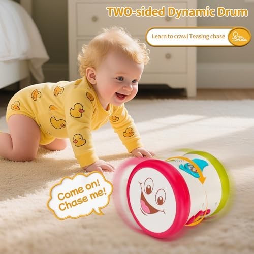 5 in 1 Baby Toy 0-6 Months Musical Early Learning Toy Drum for 1 Year Old…