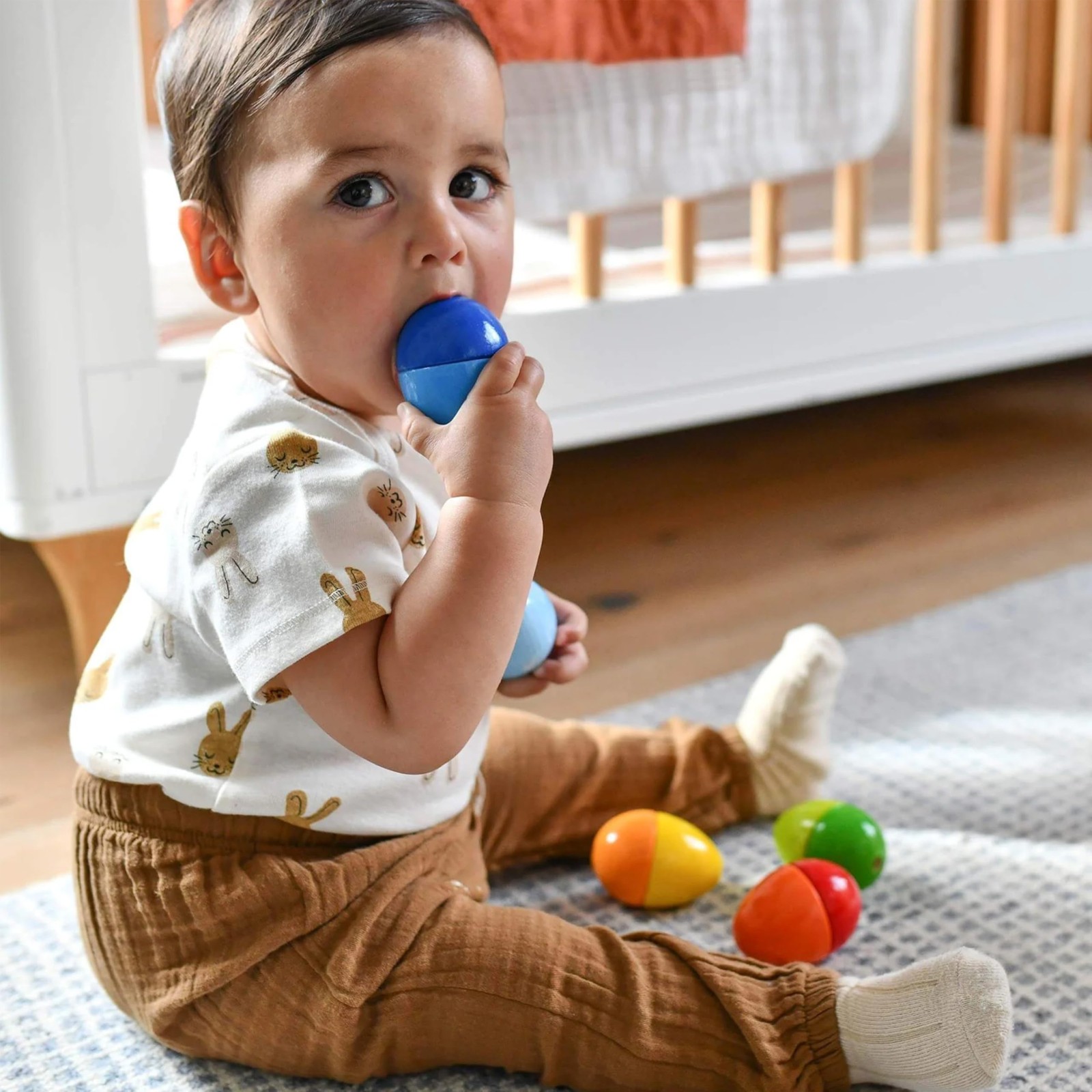 Fun with Sounds Wooden Eggs – 5 Acoustic Sounds, Made in Germany, Kids Musica…