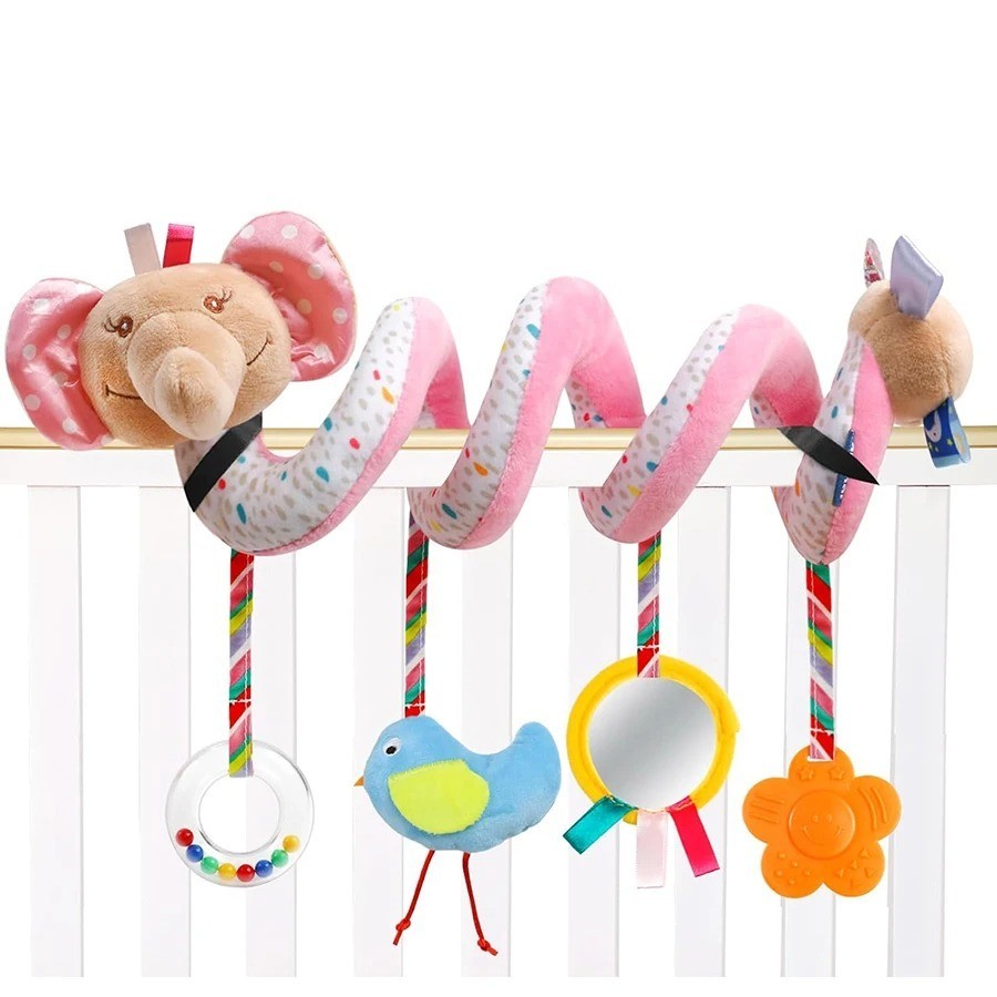 Baby Crib Hanging Rattles Toys Car Seat Toy Soft Mobiles Stroller Crib Cot