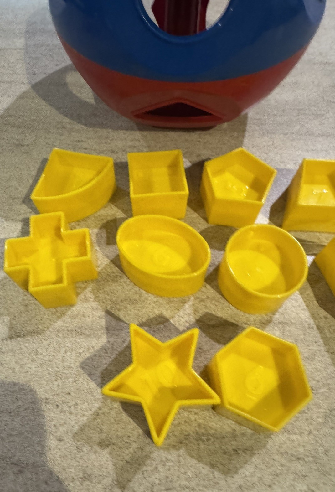 Vintage Tupperware SHAPE-O-BALL Toys Shape Sorter Complete