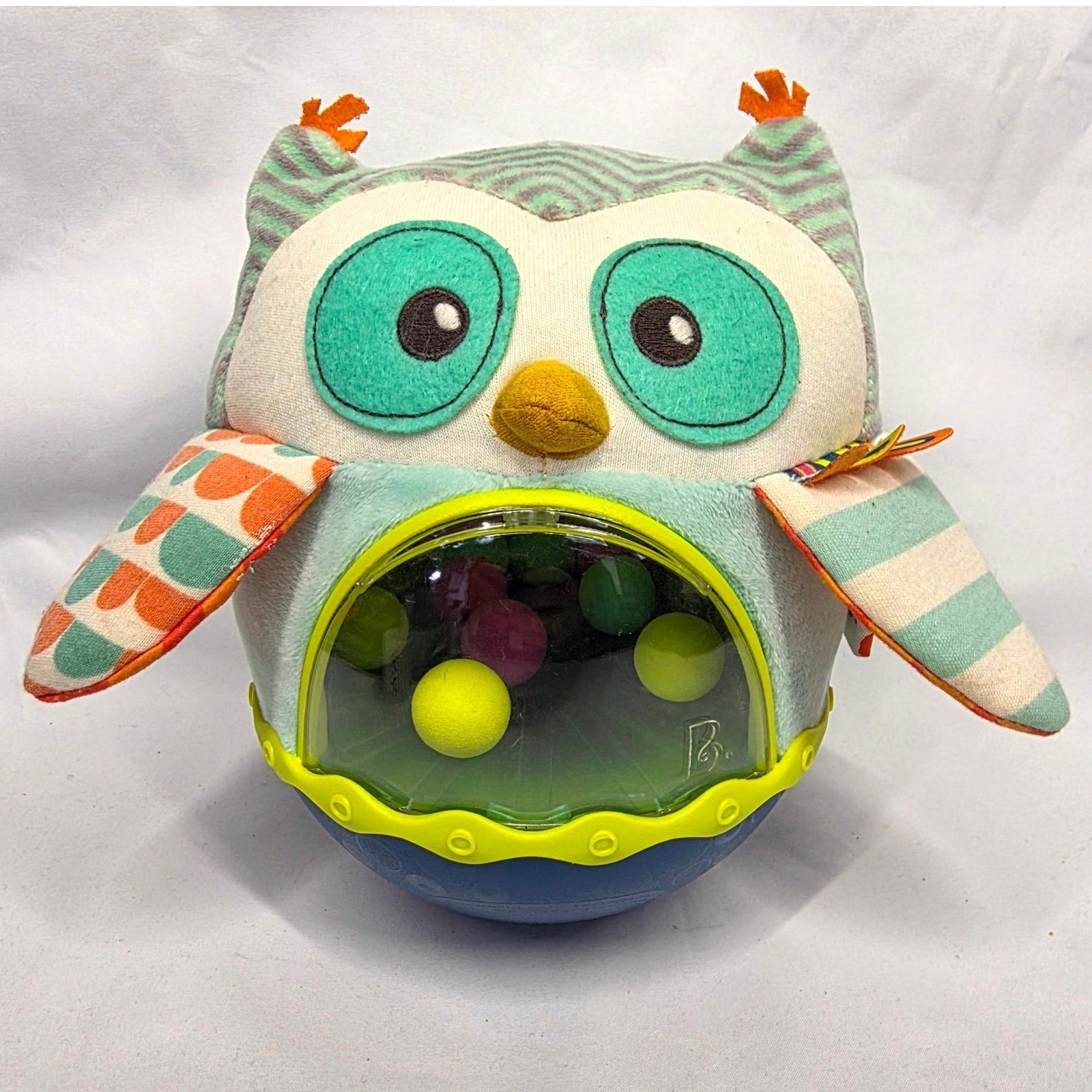 B. Toys Hooty-Hoo Wobble Toy Unisex OS Multicolor Owl Sensory Musical Rattle