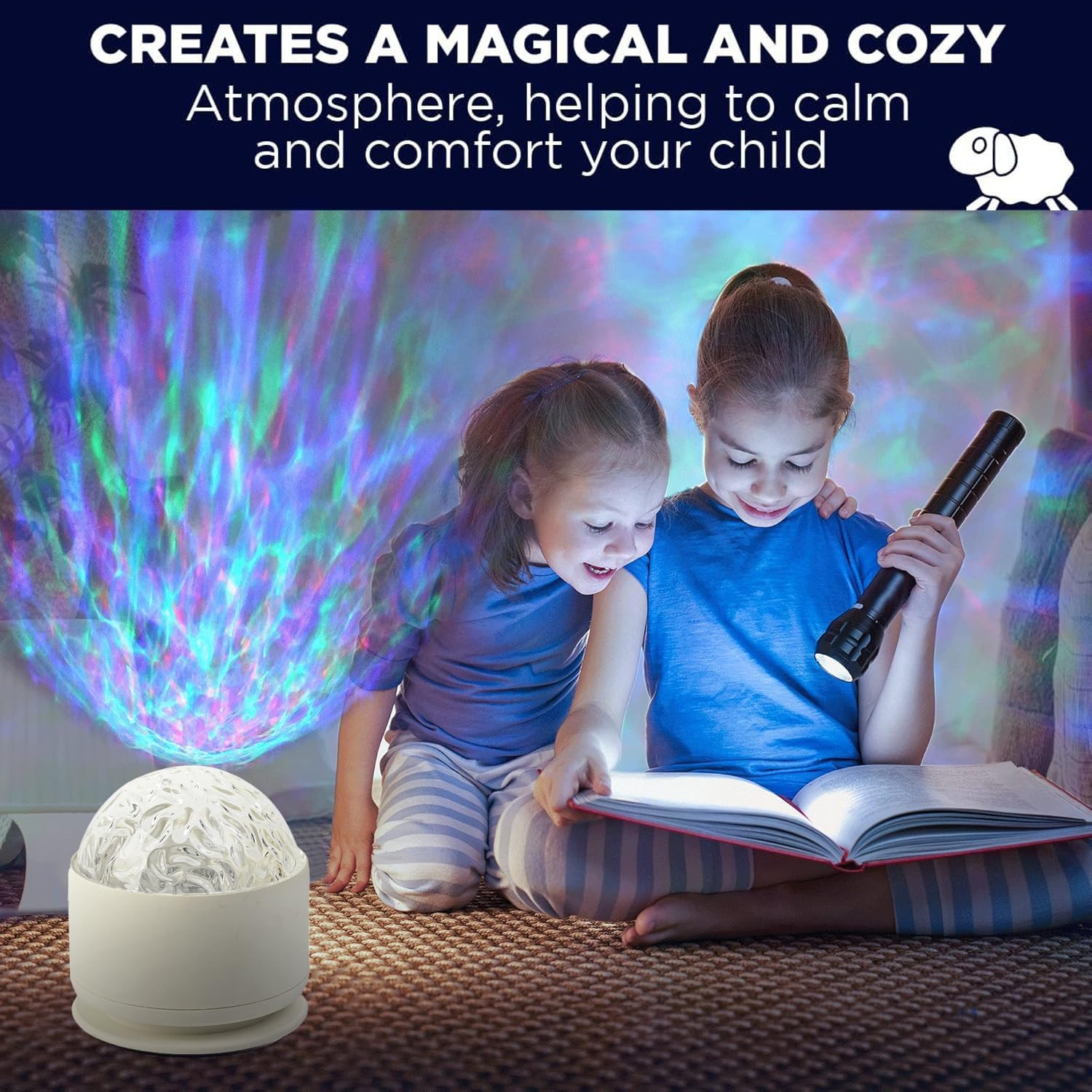 Calming Sensory Lights, Sensory Toys for Kids with Autism, Ocean Light Projector