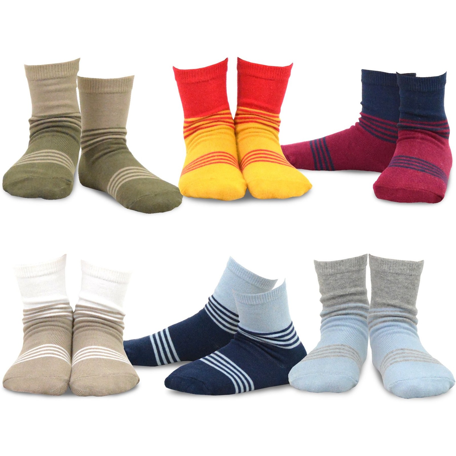 TeeHee Little Boys and Toddlers Casual Sports Novelty Cotton Crew Socks 18 Pa…