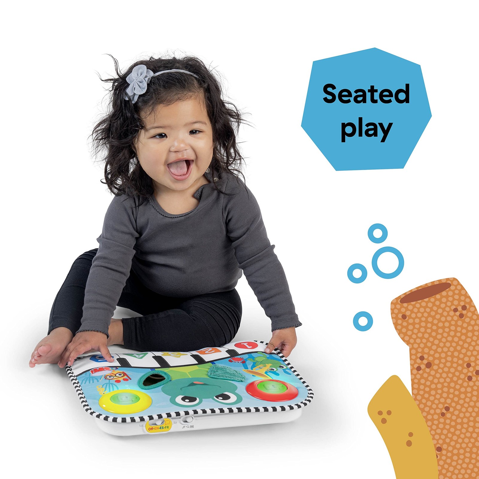 Baby Einstein Ocean Explorers Neptune’s Kick & Explore Musical Medium, Blue