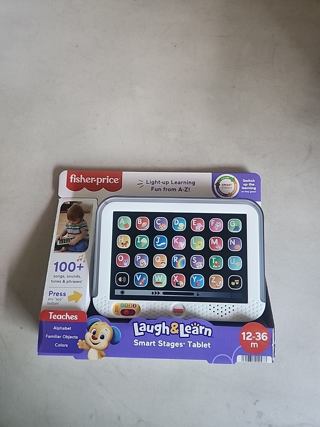 Fisher-Price Laugh & Learn, Smart Stages Tablet. 12-36 Months 100 + Songs, Sound