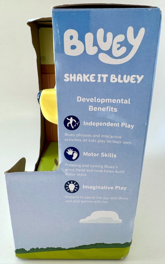 VTech Bluey Shake It Bluey Light Up Belly Childrens Speaking Toy New in Box