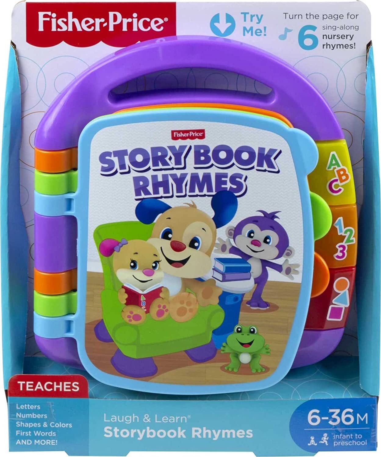 Fisher-Price Laugh & Learn Storybook Rhymes with Lights and Sounds CDH24 NEW