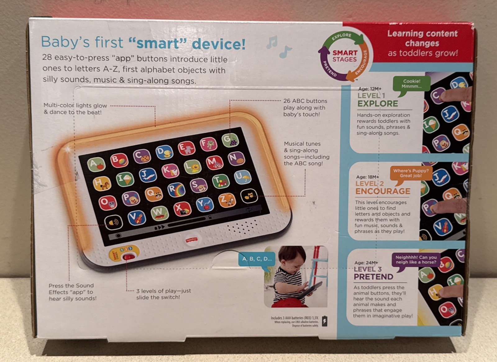Fisher Price Laugh and Learn Smart Stages Tablet (12 – 36 Months) NEW in Package