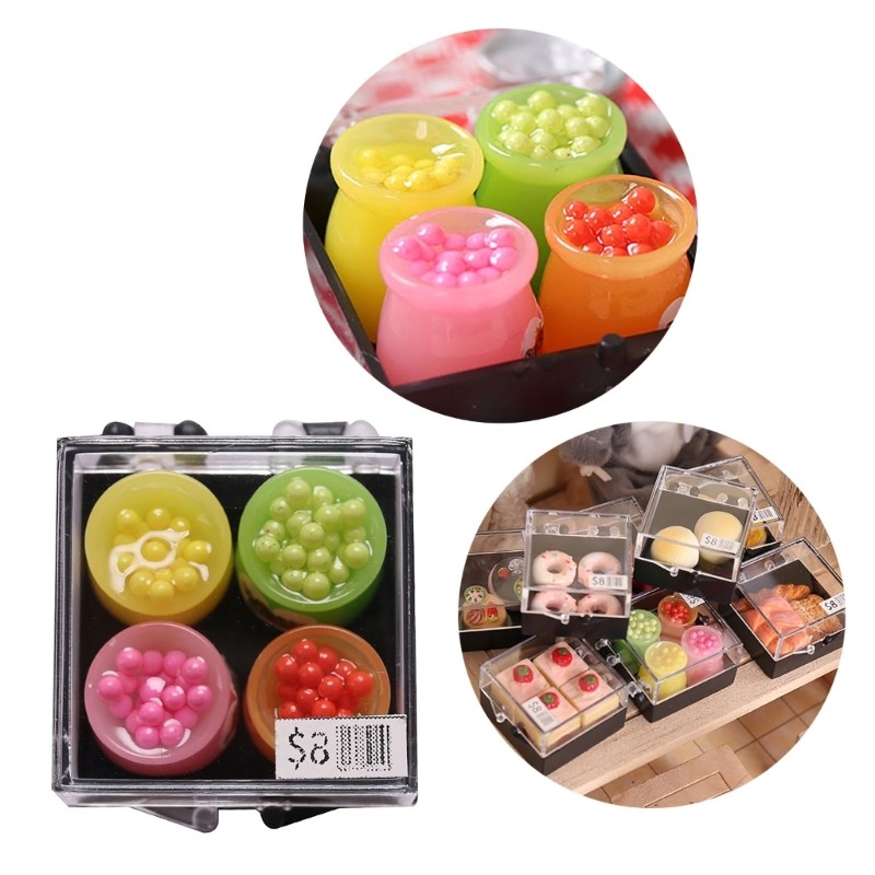 1:12 Scale Dollhouses Dessert Dollhouses Furniture Toy Lovely Pretend Play Toy