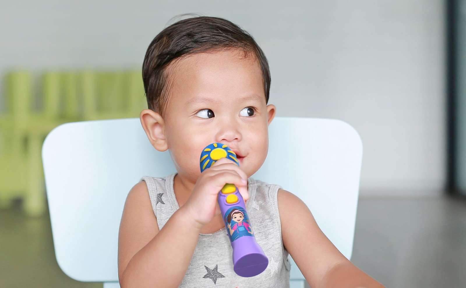 Ms Rachel Toy Microphone for Kids, Includes Built-in Music and Lights, Toddle…