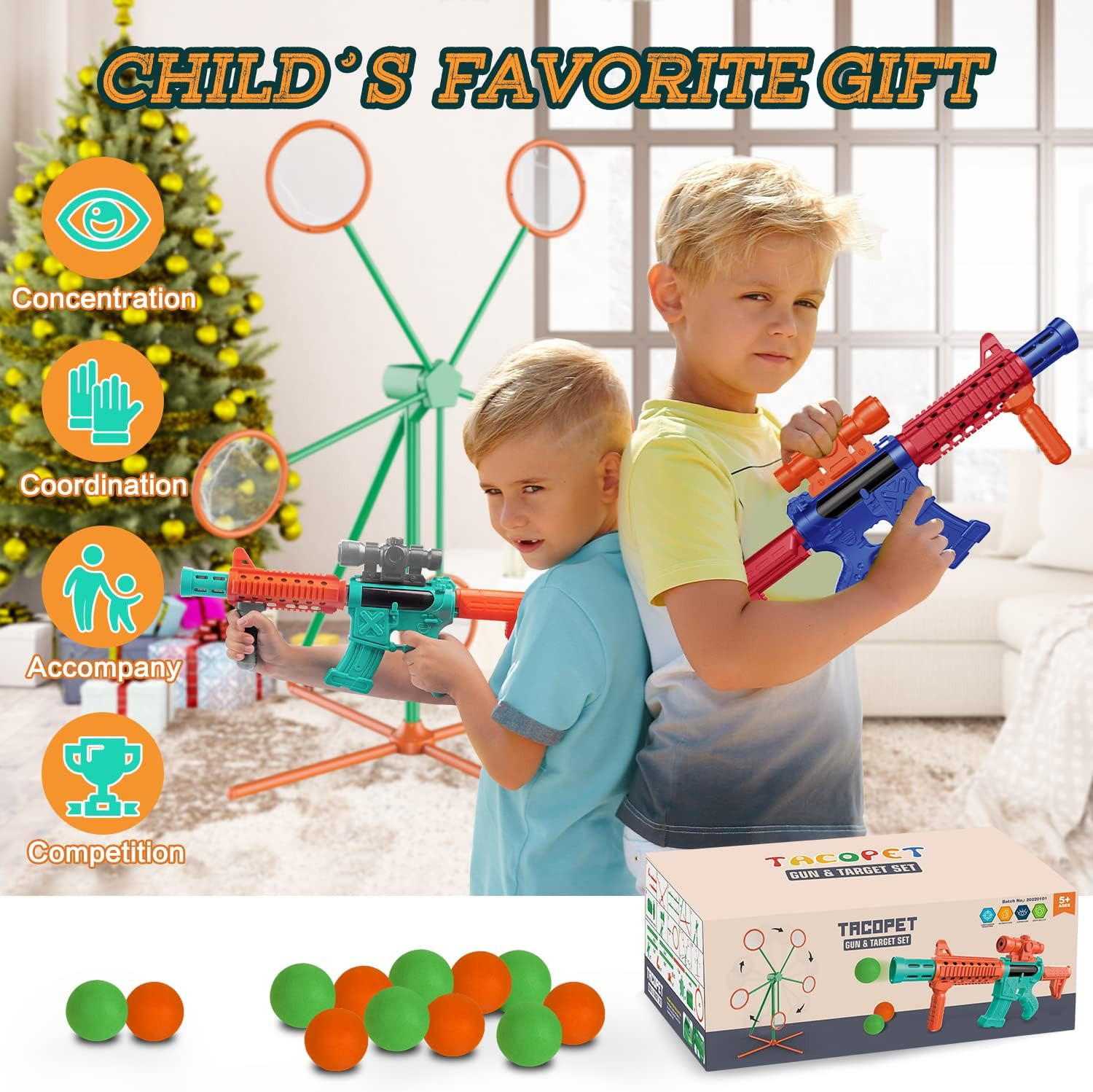 Marlrin Shooting Games Toys for Age 5 6 7 8 9 10+ Year Old Boys, Kids Toy Sports