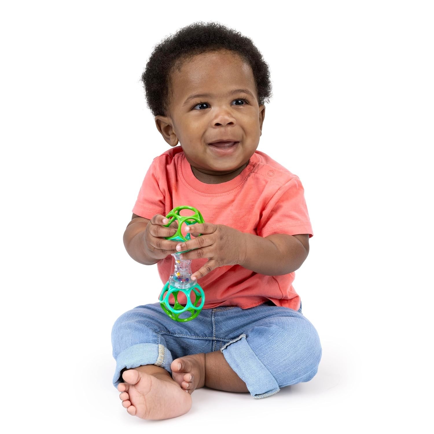 Bright Starts Oball Shaker Baby Rattle Toy – Newborn Sensory Play