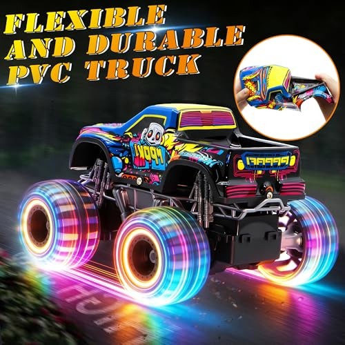 Remote Control Monster Truck Toys for Kids, 1:20 Scale 2.4GHz RC Car with
