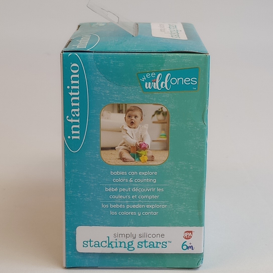Silicone Stacking Stars 5 Set Bath Learning Toy Soft Durable Easy Counting