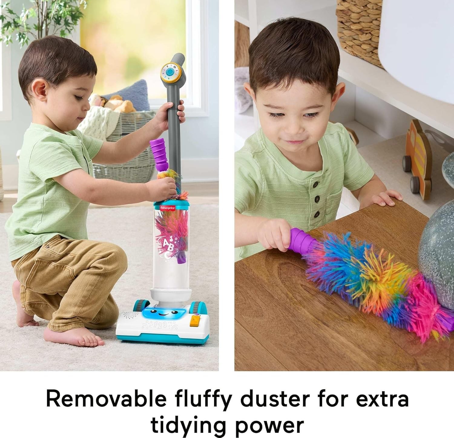 Kids Vacuum Cleaner Educational Musical Toys for Boys Girls Toddlers Learning