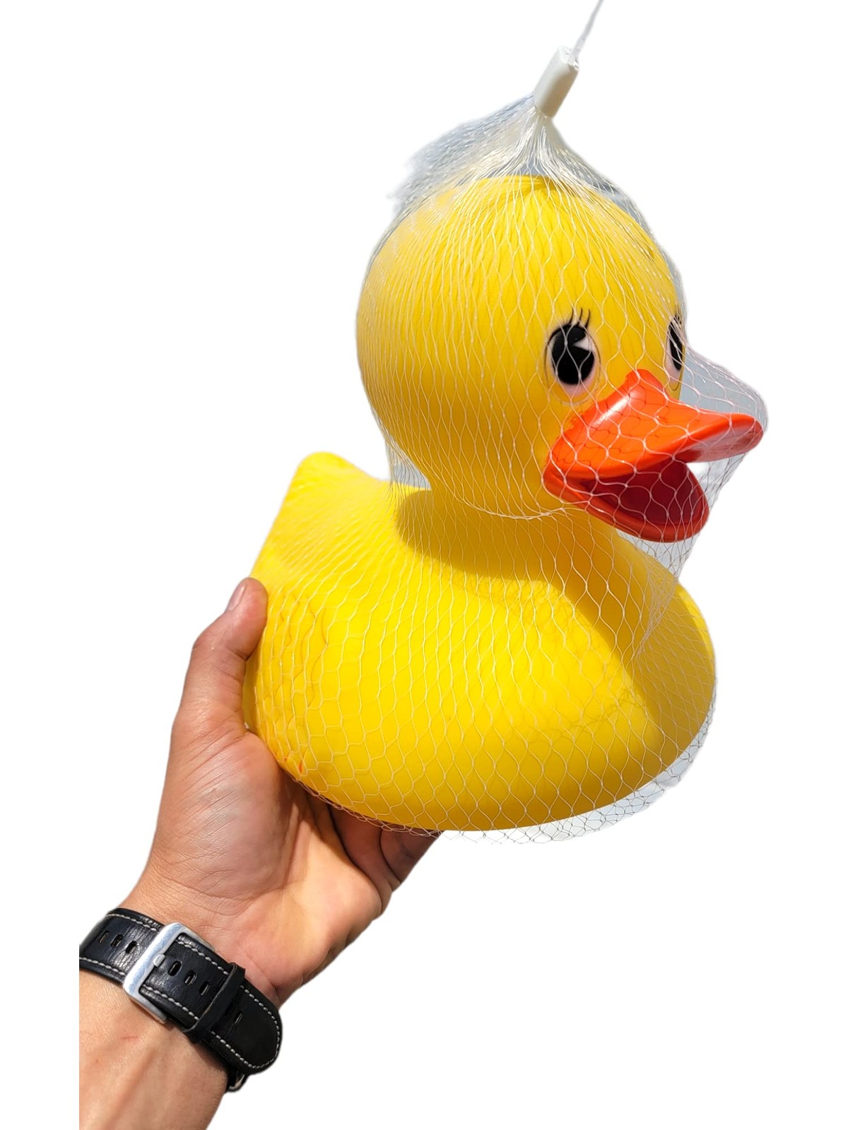 Zugar Land Jumbo Classic Yellow Rubber Ducky (10.5″) Makes Small,