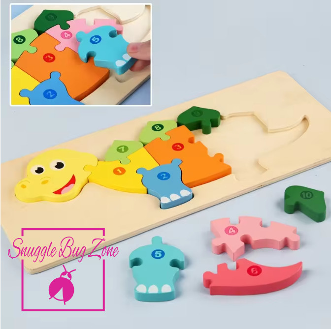 3D Wood Puzzles ~ Children’s or Toddler ~ Montessori ~ 8 Animal Designs