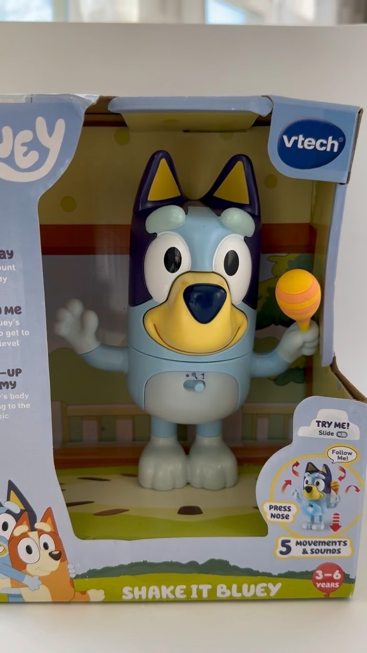 VTech Bluey Shake It Bluey Light Up Belly Childrens Speaking Toy New in Box