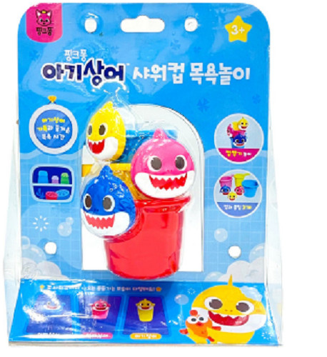 Pinkfong Baby shark shower cup bath playset-Random/korea