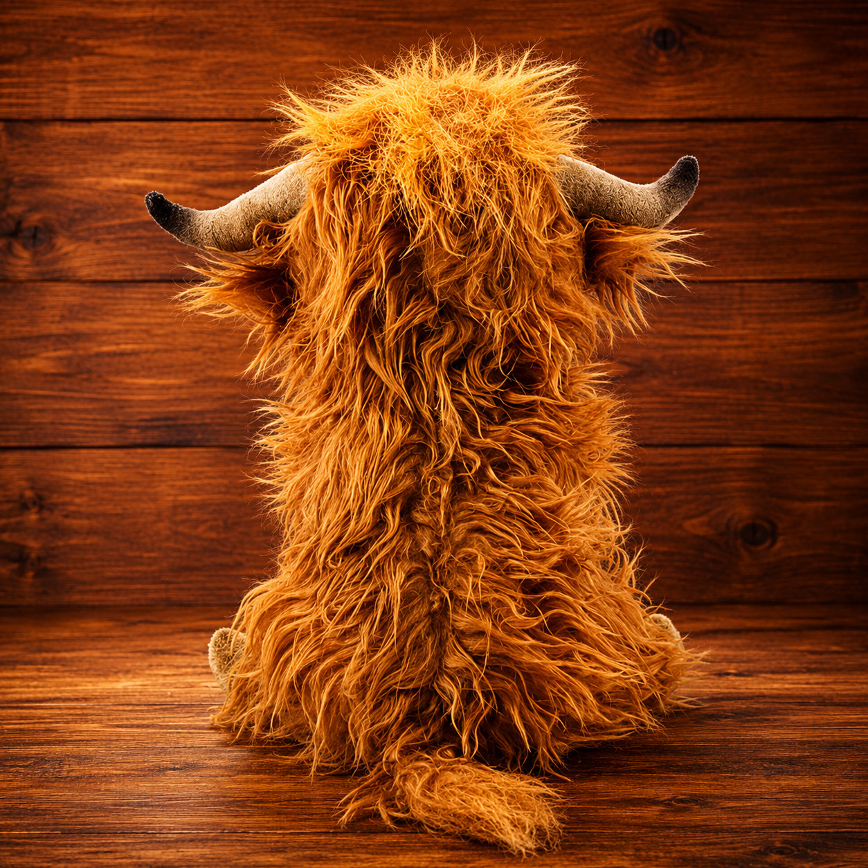 1pc 9.84in Highland Cow Plush Doll with Soft PP Cotton Filling for Kids & Home