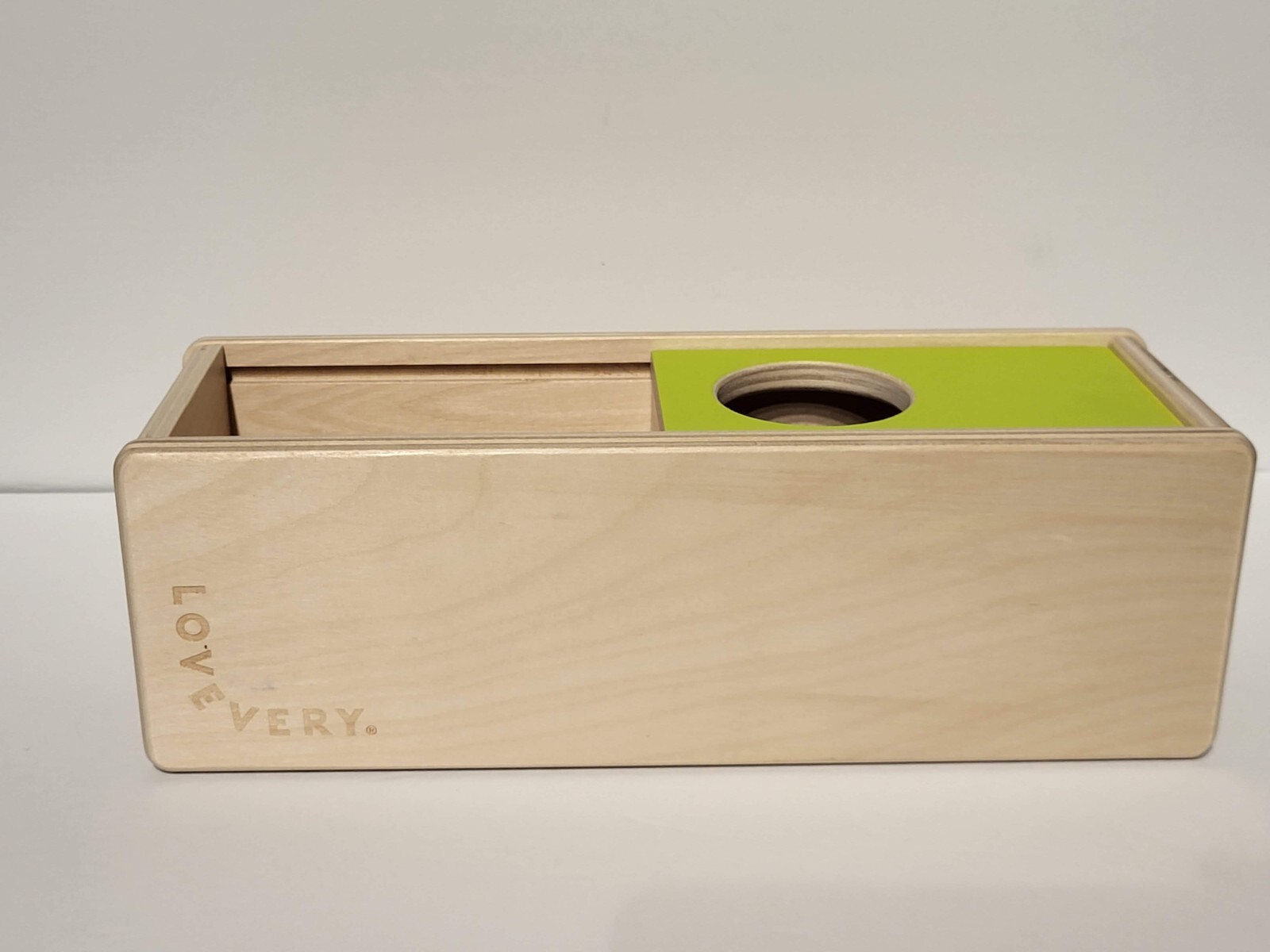 Wooden Sliding Top Box LOVEVERY 4 Balls Included 11-12 Months The Thinker Play