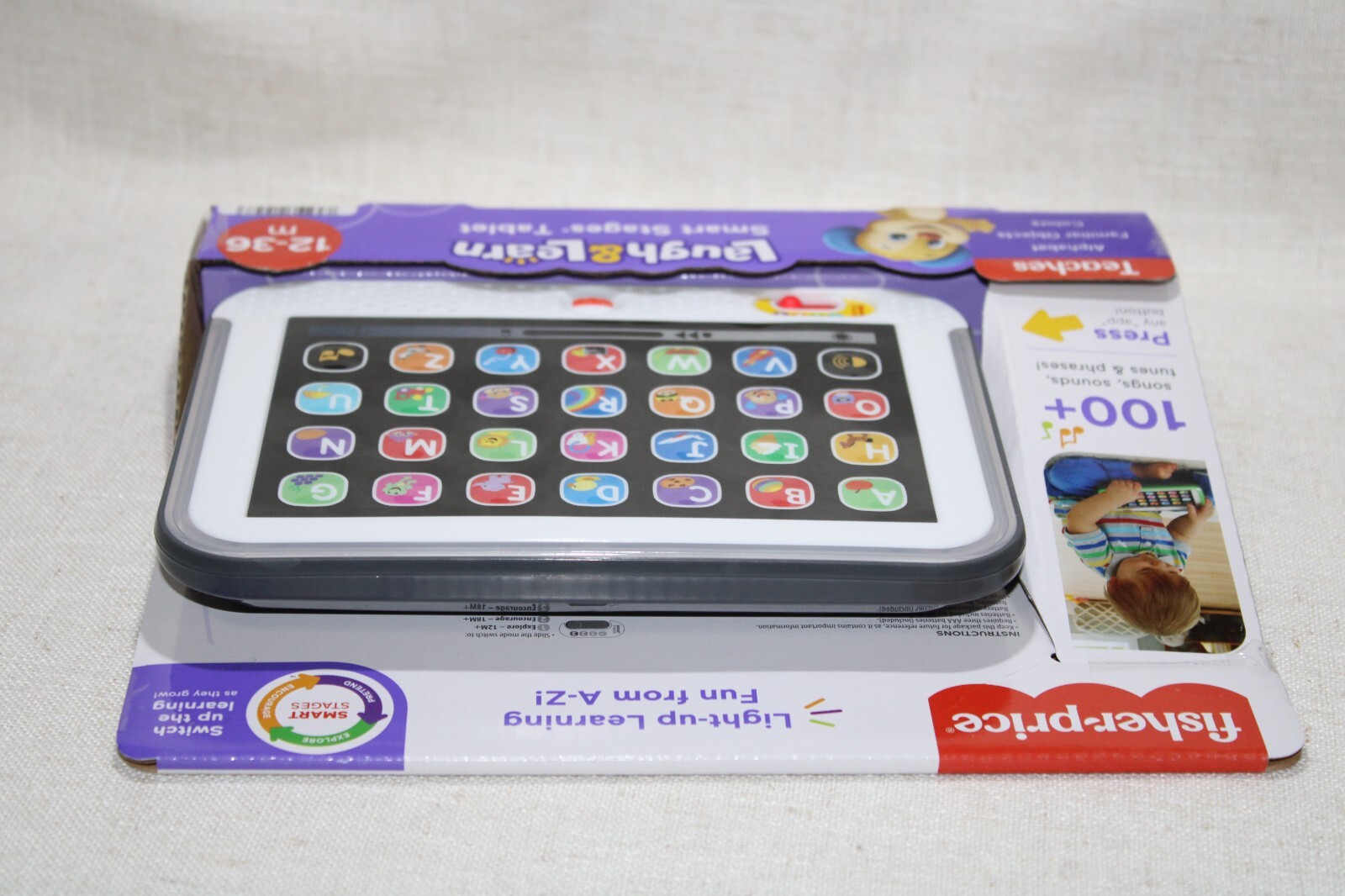 Fisher Price Laugh & Learn Smart Stages Tablet Gray 12-36 Months
