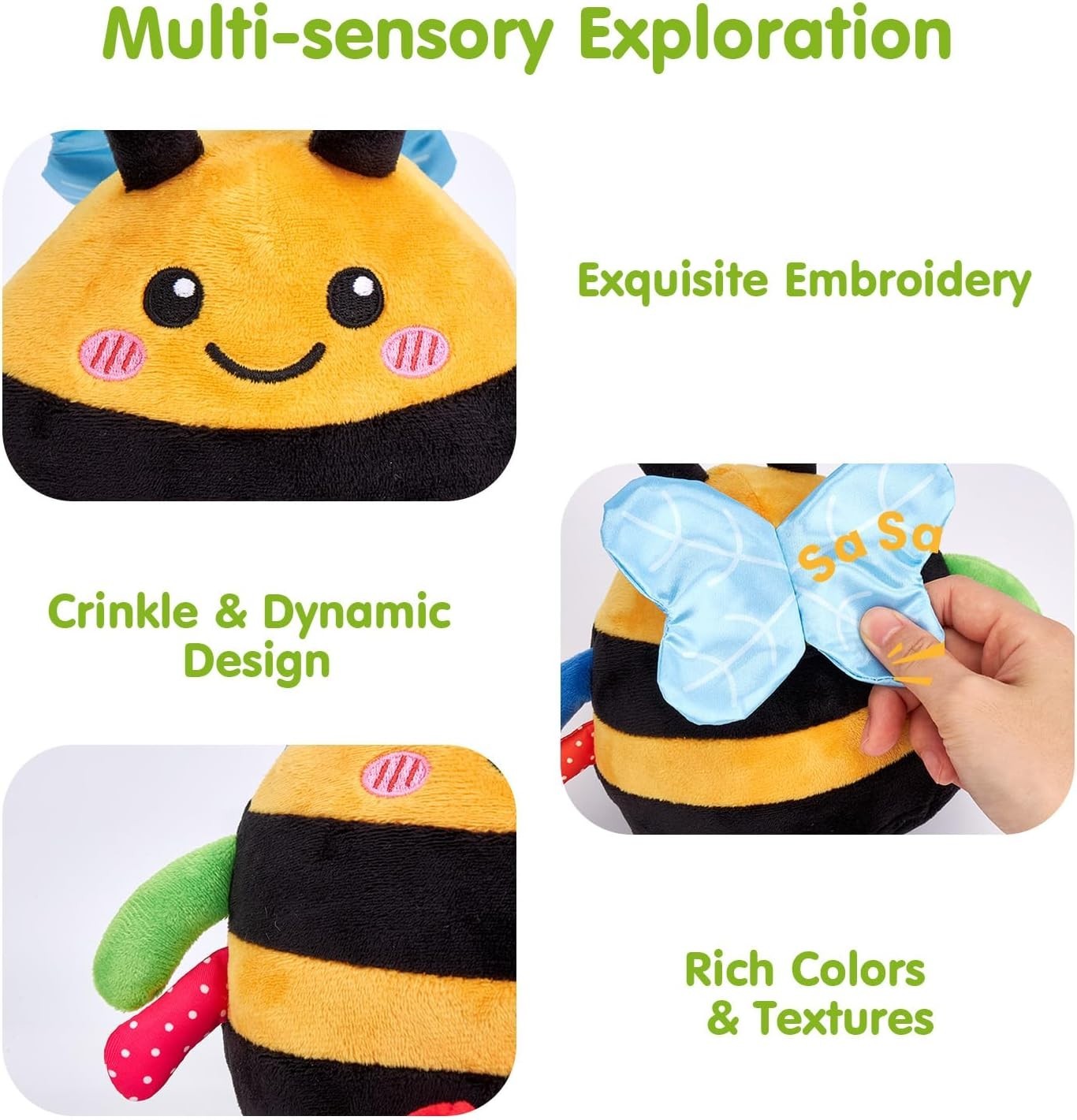 Interactive Dancing Bee Toy – Fun Plush Music & Voice Mimic for Babies 6-18 Mo