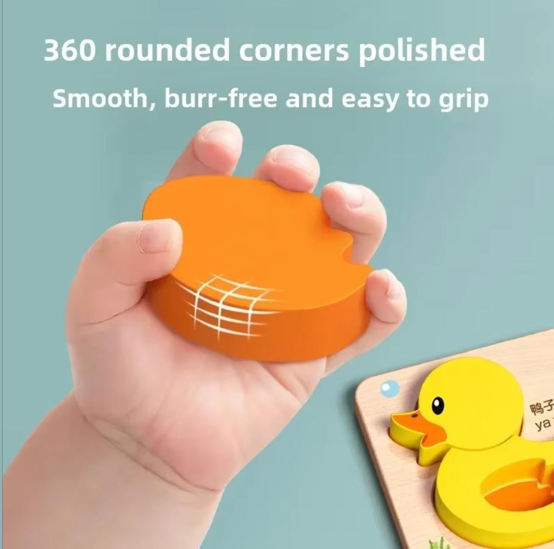 Montessori 3D Wooden cartoon Animal Puzzle Toddler Toy | Educational toys