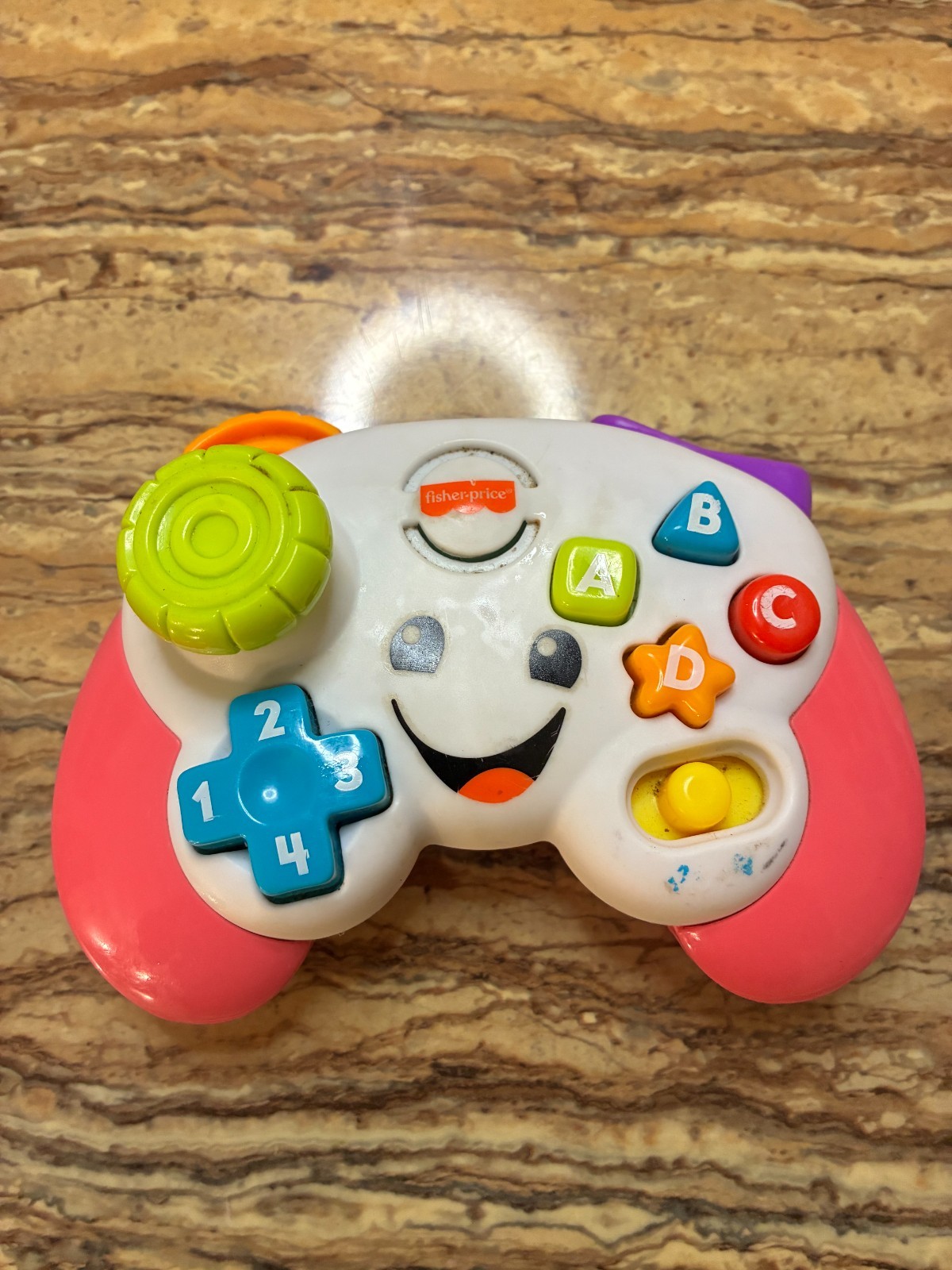 Fisher Price Laugh And Learn Pink Game Controller 6-36 Months WORKS!