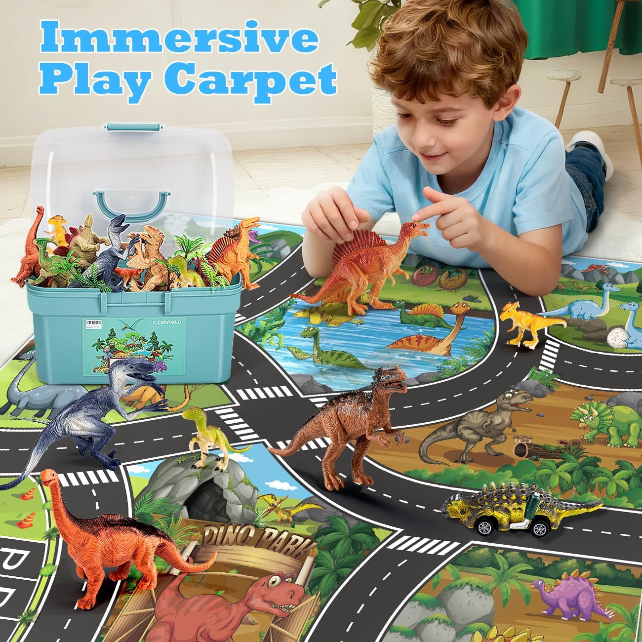 Dinosaur Toys for 3 4 5 Year Old Boys Gifts, 25 Pieces Dinosaurs Toys for Kids 3