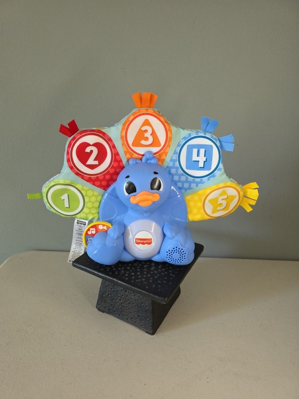 Fisher-Price HMF12 Multicolor Peacock Learning Toy Numbers & Letters