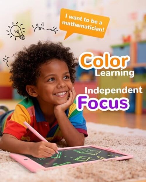 LCD Writing Tablet,Gifts for 3 Years Old Boys and Girls,10 Inch 10in Pink