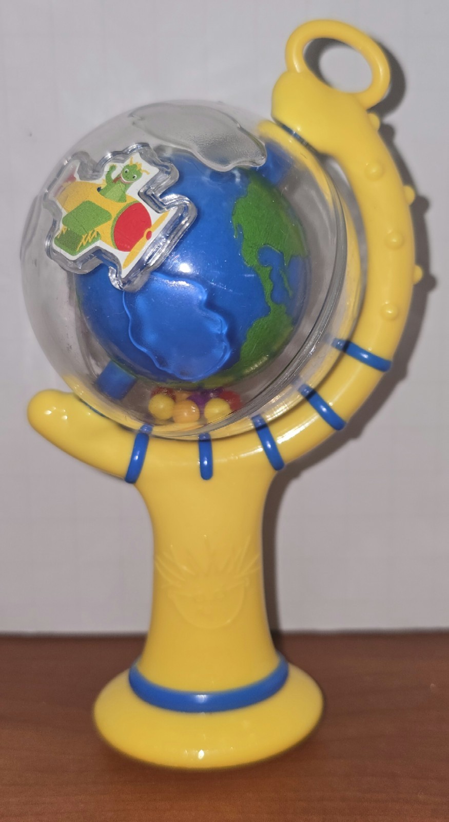 Baby Einstein Earth Rotating Rattle Spins Flying Airplanes HTF